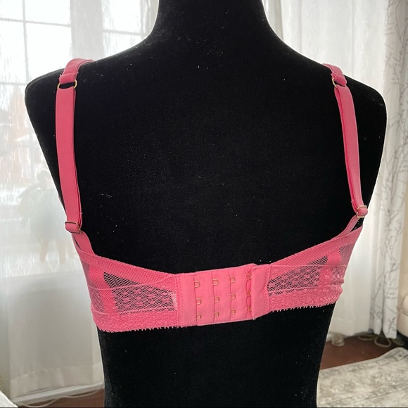 Victoria Secret Incredibles Plunge Bra Pink Size 34DDD - Picture 4 of 17